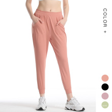 Women's Trousers Quick Dry Track Cuff Sweatpants Tapered Jogger Pants With Side Pocket